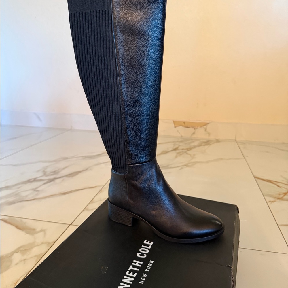 Kenneth Cole Women's Over the Knee Black Boots